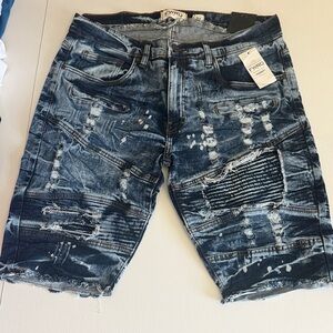 Premium FWRD (30) Denim Men's Wash Shorts Ripped Distressed Slim Denim FW22520A